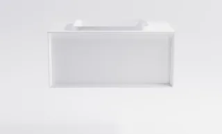 Тумба с раковиной Astra-Form Фрейм 4631177715419 100 см белый матовый